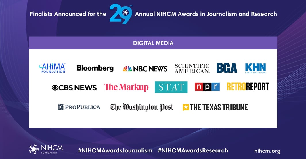 NIHCM Digital Media Awards Finalists 2023